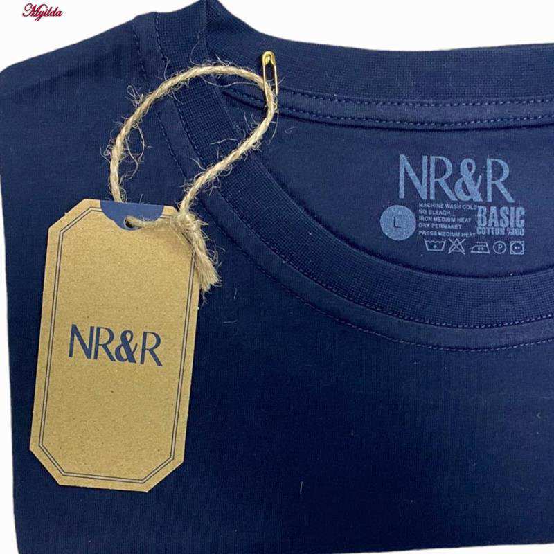تی شرت مردانه اورسایز آستین کوتاه رنگ سرمه ای مدل B-NR and R 115 ماییلدا