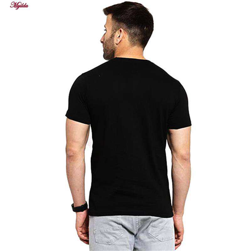 تی شرت آستین کوتاه مردانه مدل نخ پنبه ای ساده کد BZ1 ماییلدا