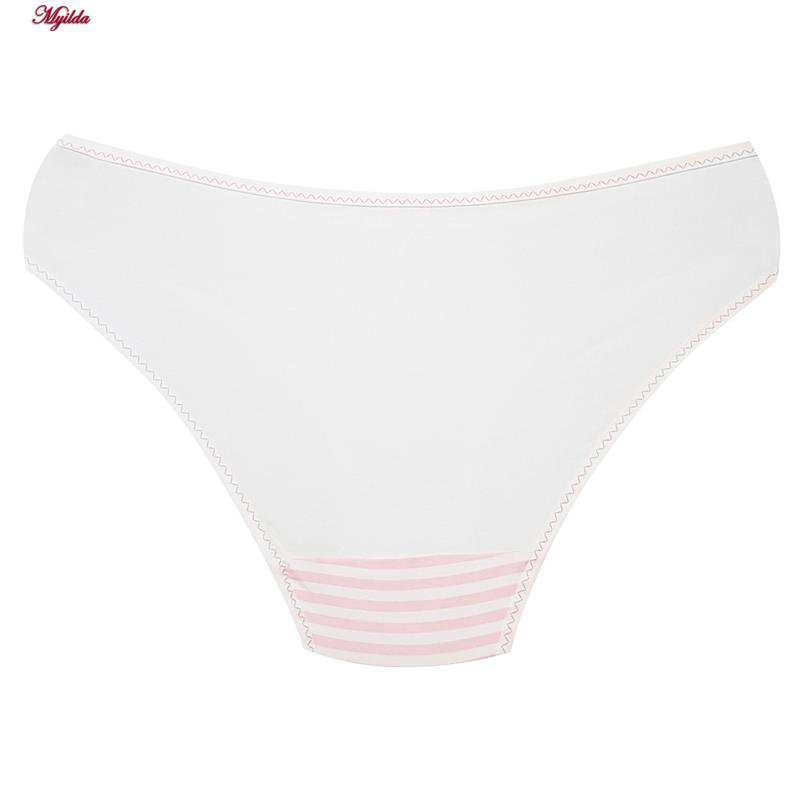 شورت زنانه مدل پنبه ای راه راه رنگ صورتی فیتن فرخ زادی کد 5177-10 ماییلدا
