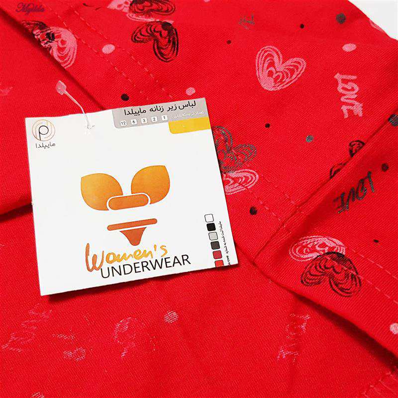 تاپ راحتی زنانه مدل قلبی رنگ قرمز ماییلدا کد 5328-3