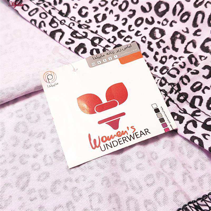 تاپ راحتی زنانه مدل پلنگی رنگ یاسی ماییلدا کد 5328-1