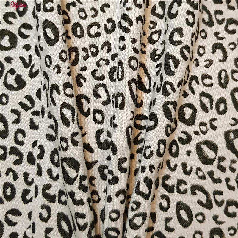 تاپ راحتی زنانه مدل پلنگی رنگ کرم ماییلدا کد 5328-1