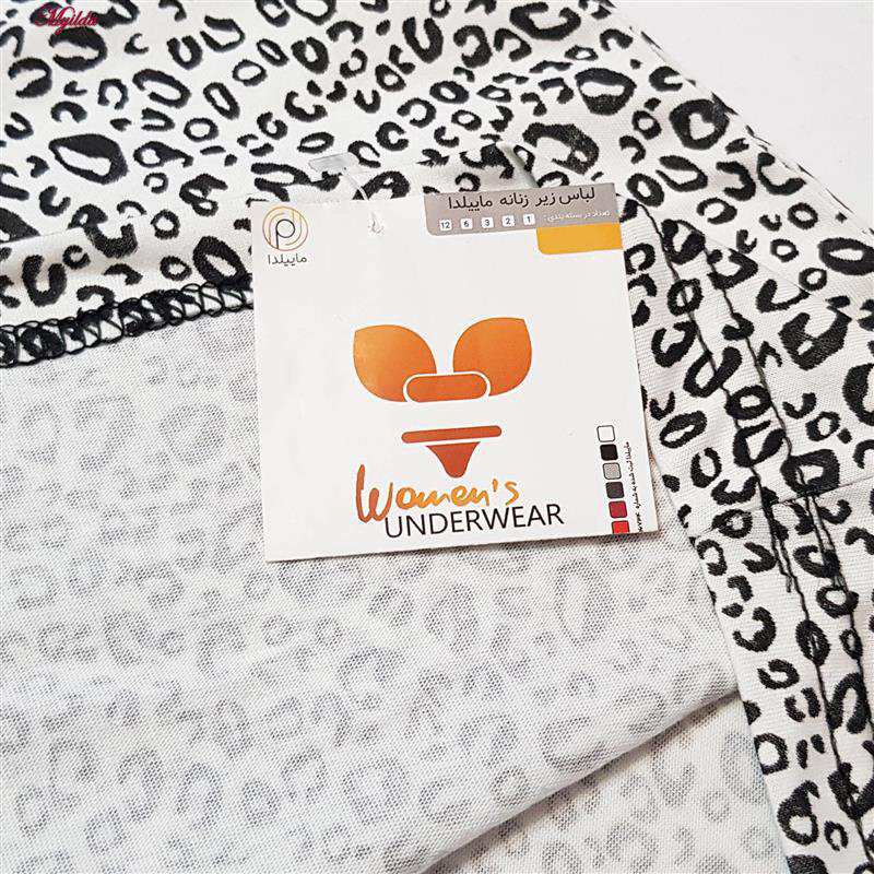 تاپ راحتی زنانه مدل پلنگی رنگ سفید ماییلدا کد 5328-1