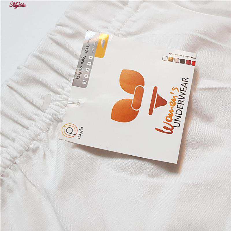 شلوارک راحتی زنانه مدل گربه رنگ سفید ماییلدا کد 5325