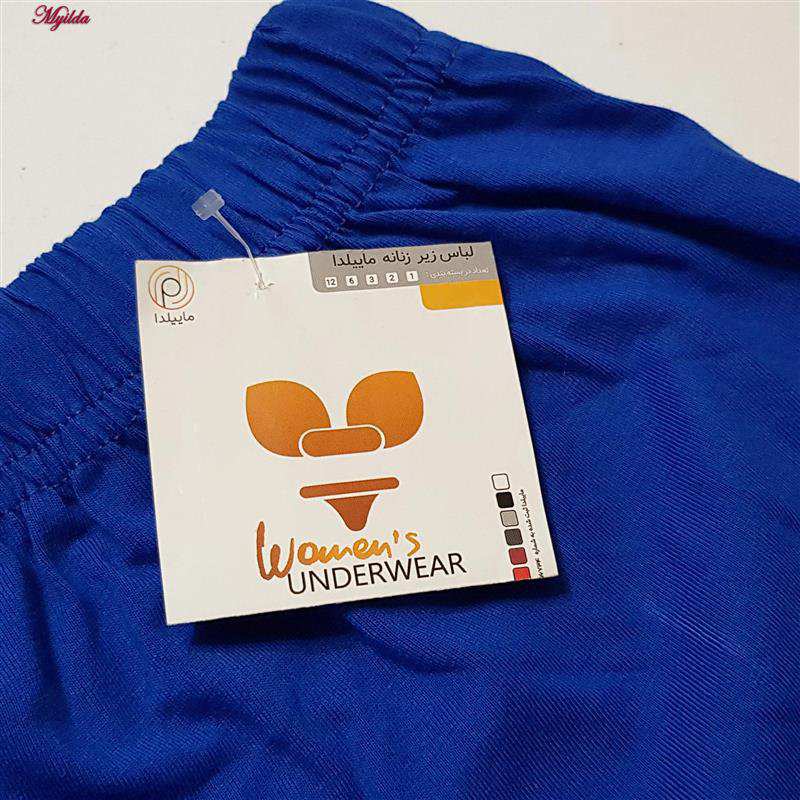 شلوارک راحتی زنانه مدل گربه بازیگوش رنگ آبی ماییلدا کد 5325