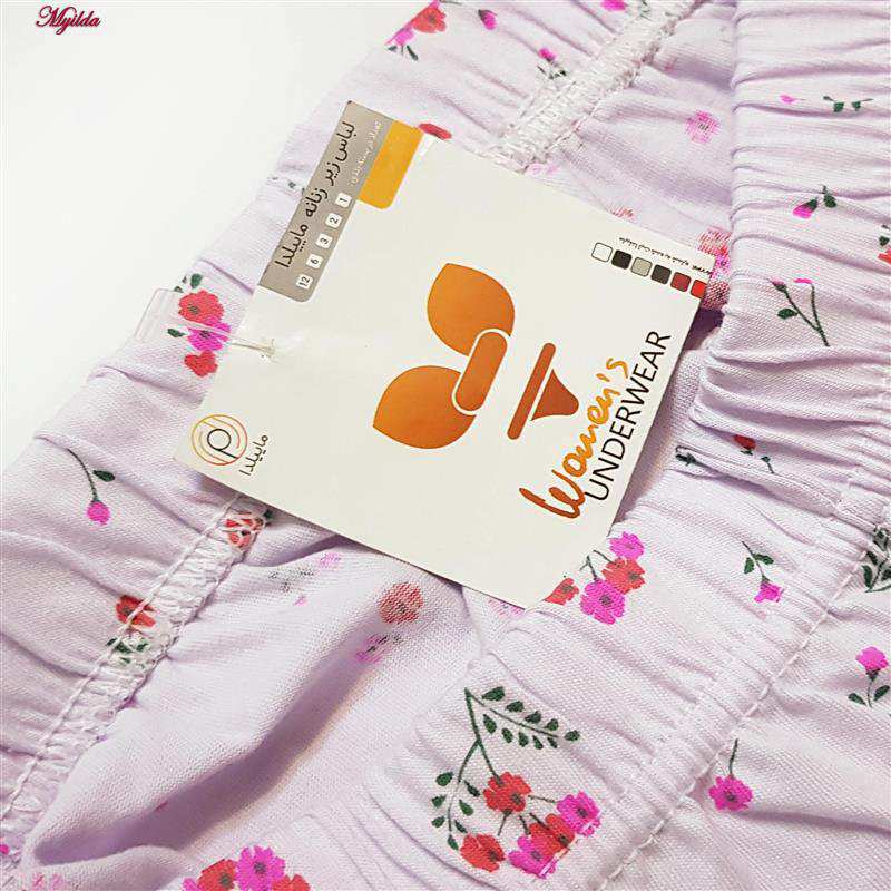 شلوارک راحتی زنانه مدل گل گلی ماییلدا کد 5329-4