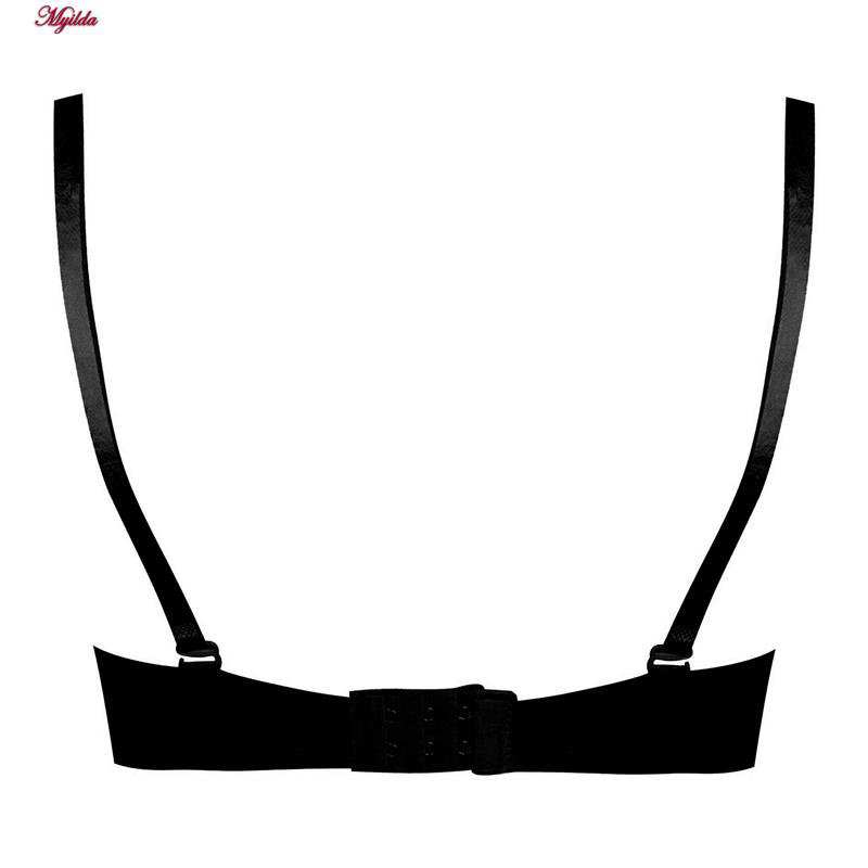 سوتین اسفنجی زنانه پدلی مدل بند متحرک فنردار رنگ مشکی 5133-P137-1 ماییلدا