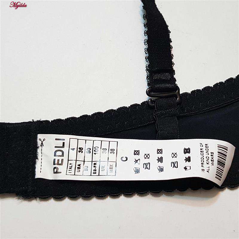 سوتین اسفنجی زنانه پدلی مدل بند متحرک فنردار رنگ مشکی 5133-P137-1 ماییلدا