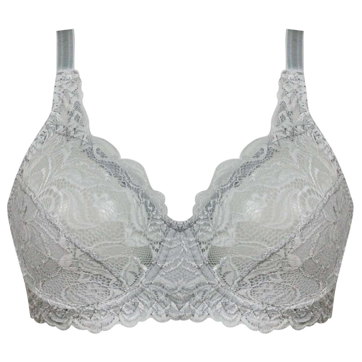 سوتین فنردار دانتل رنگ طوسی ماییلدا کد 5076