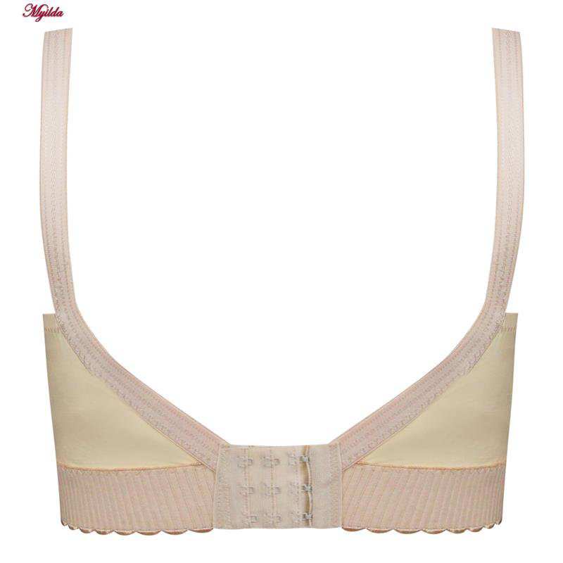 سوتین بدون فنر مدل کش پهن رنگ کرم ماییلدا کد 5058