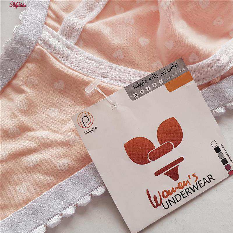 سوتین بدون فنر مدل قلبی رنگ گلبهی ماییلدا کد 5039