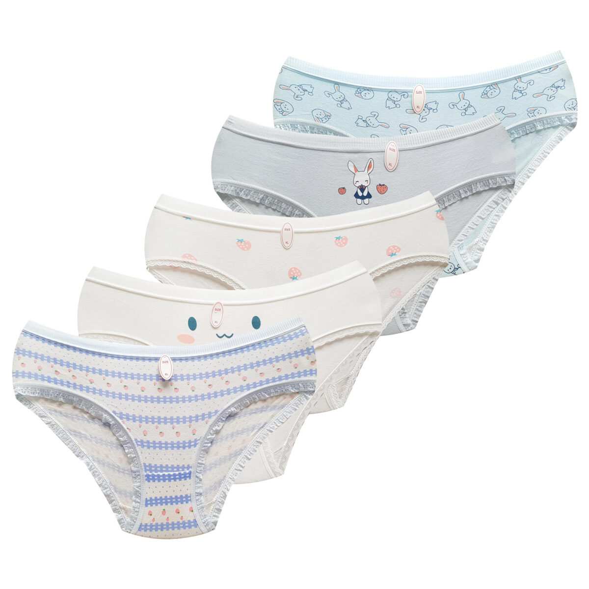 شورت زنانه ماییلدا مدل عروسکی خرگوش و توت فرنگی کد 5336-4 بسته 5 عددی