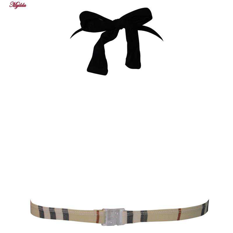 مایو زنانهمدل بدون فنر رنگ مشکی ماییلدا کد 3903-4