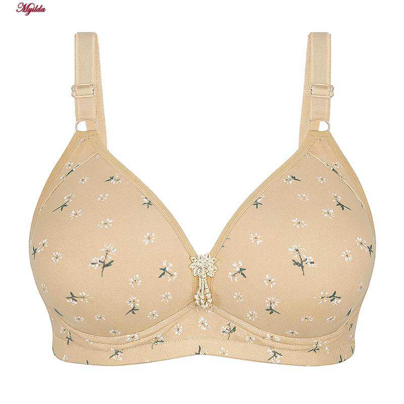 سوتین بدون فنر زنانه رنگ کرم ماییلدا کد 5348