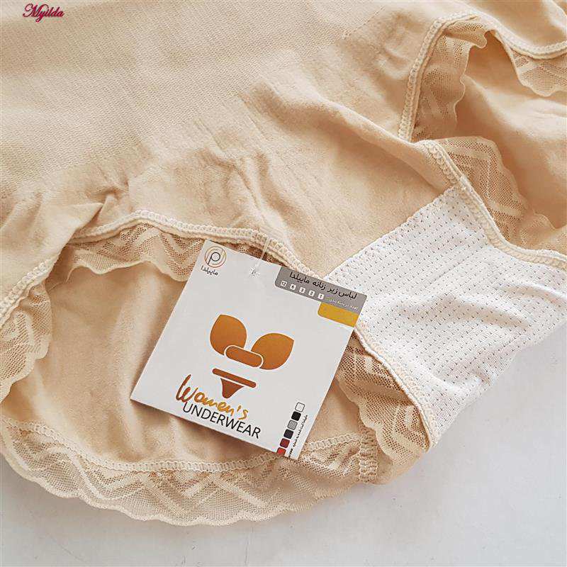 شورت گنی زنانه رنگ کرم ماییلدا کد 5349