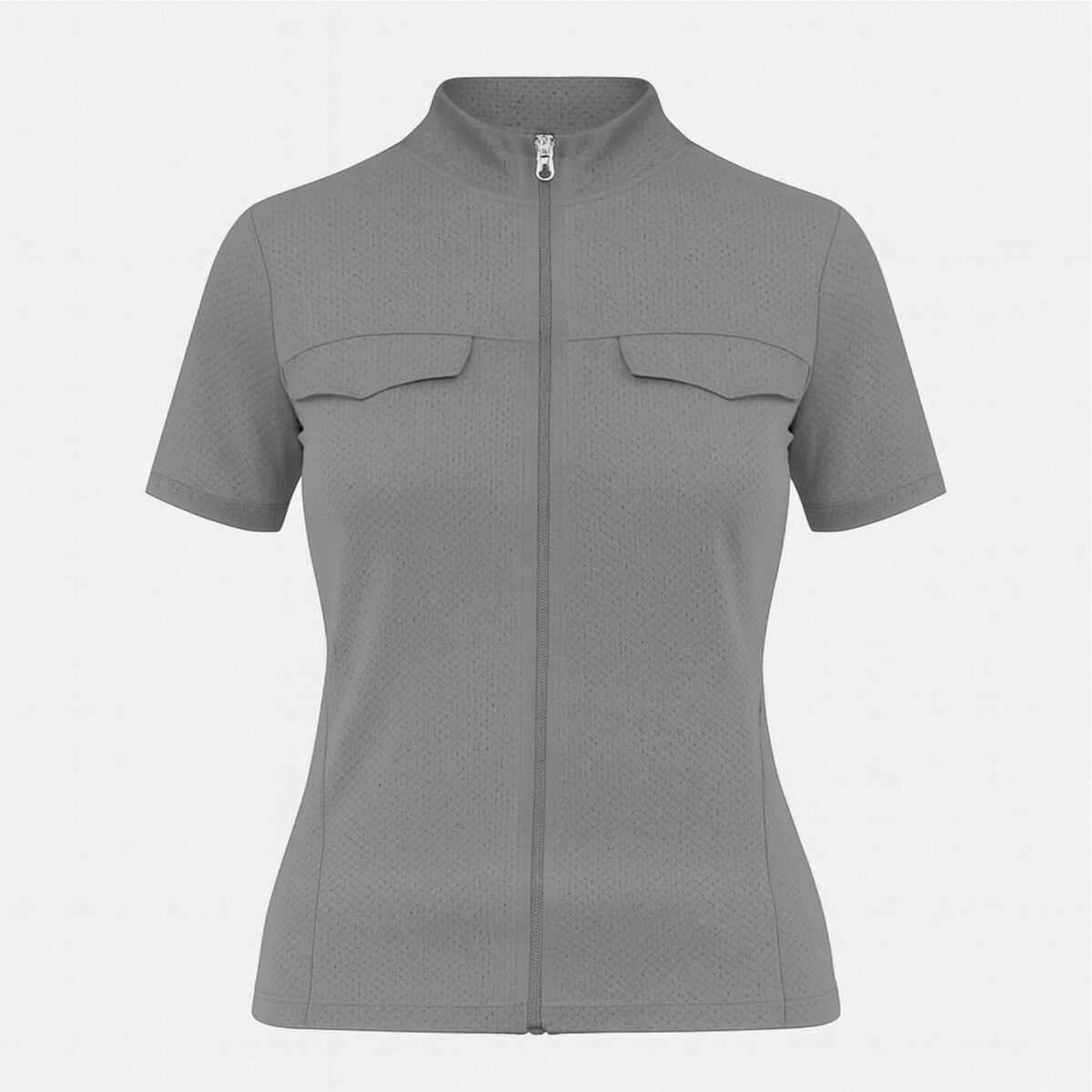 تی شرت آستین کوتاه ورزشی زنانه رنگ طوسی ماییلدا مدل 5338-556