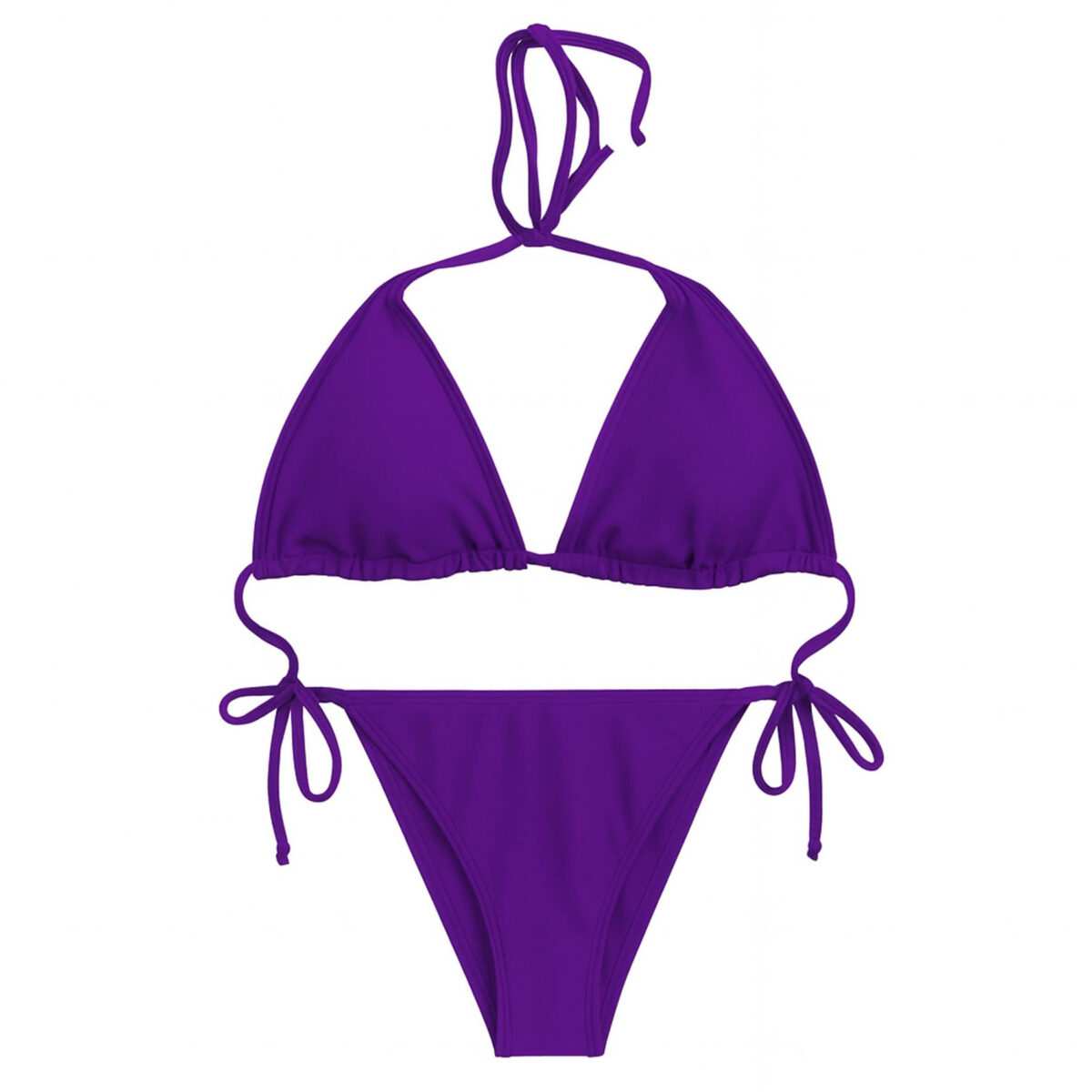 مایو دو تکه زنانه رنگ بنفش مدل 1249 ماییلدا