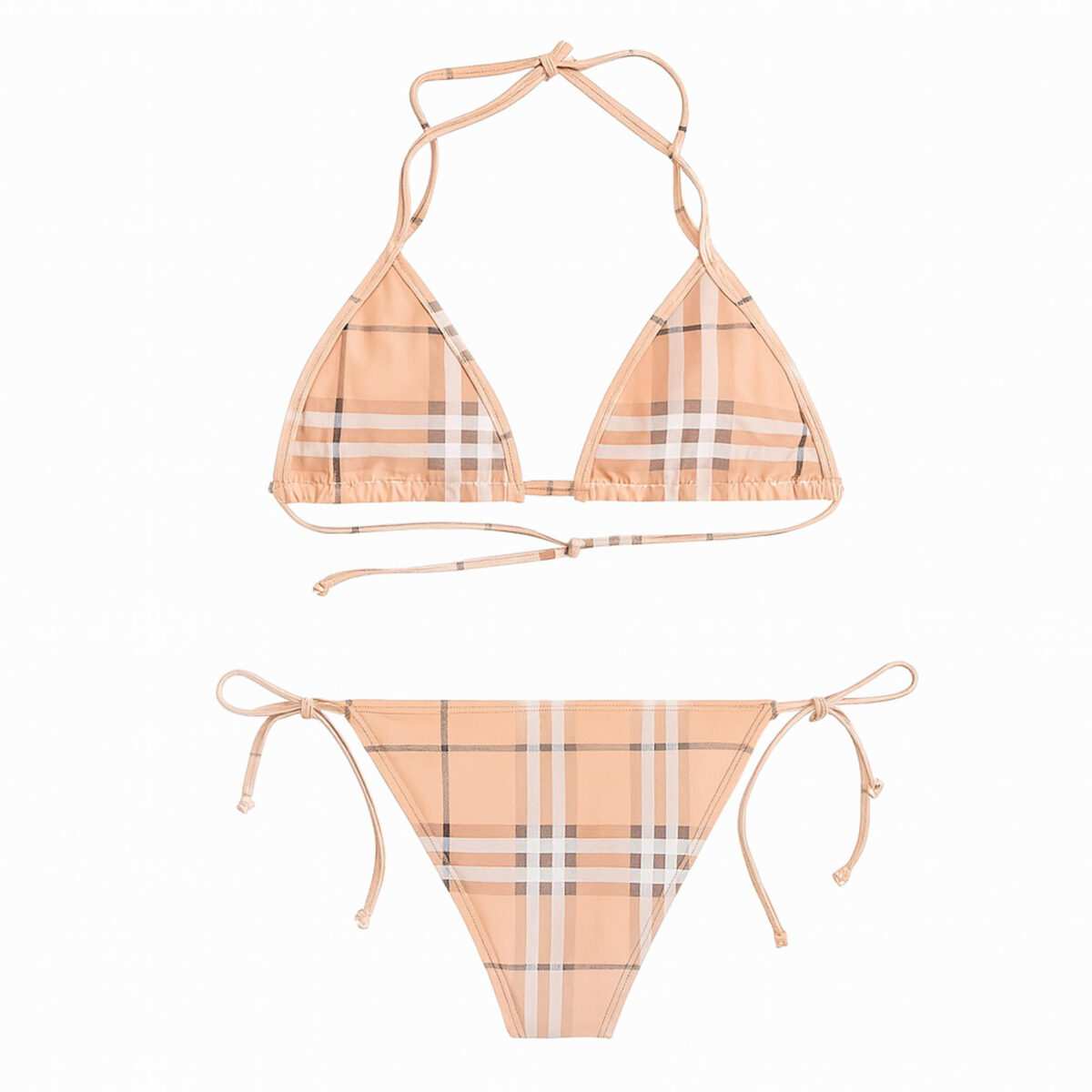 مایو دو تکه زنانه رنگ صورتی کم رنگ مدل 1275 ماییلدا