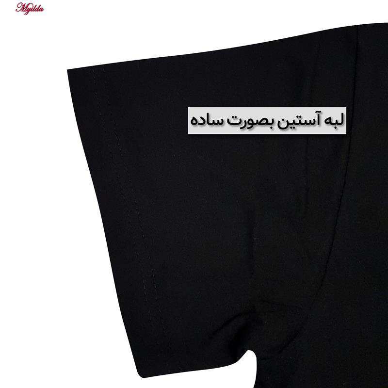 تی شرت آستین کوتاه مردانه رنگ مشکی ماییلدا مدل 5296