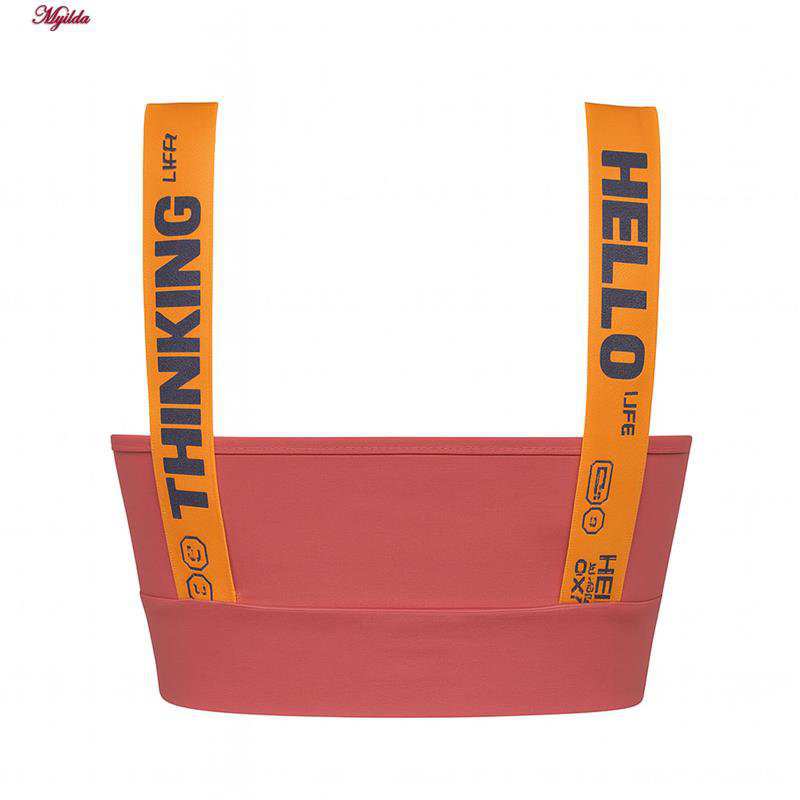 ست نیم تنه و شلوارک ورزشی زنانه رنگ نارنجی ماییلدا مدل 5327