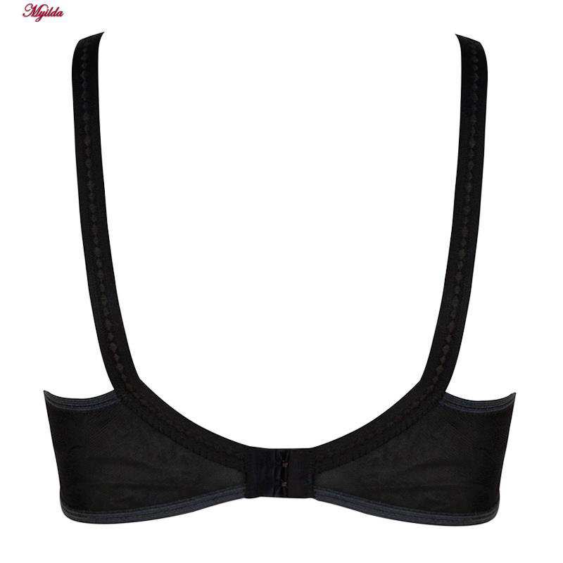 سوتین زنانه پرسی رنگ مشکی مدل 355003102 ماییلدا