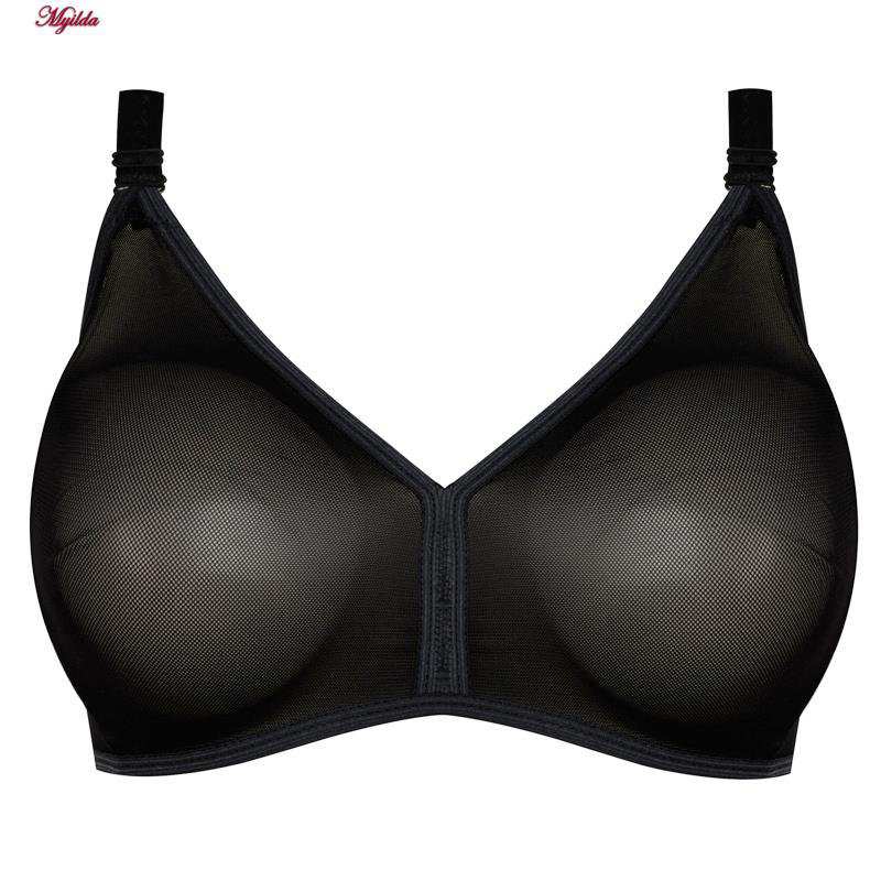 سوتین زنانه پرسی رنگ مشکی مدل 355003102 ماییلدا