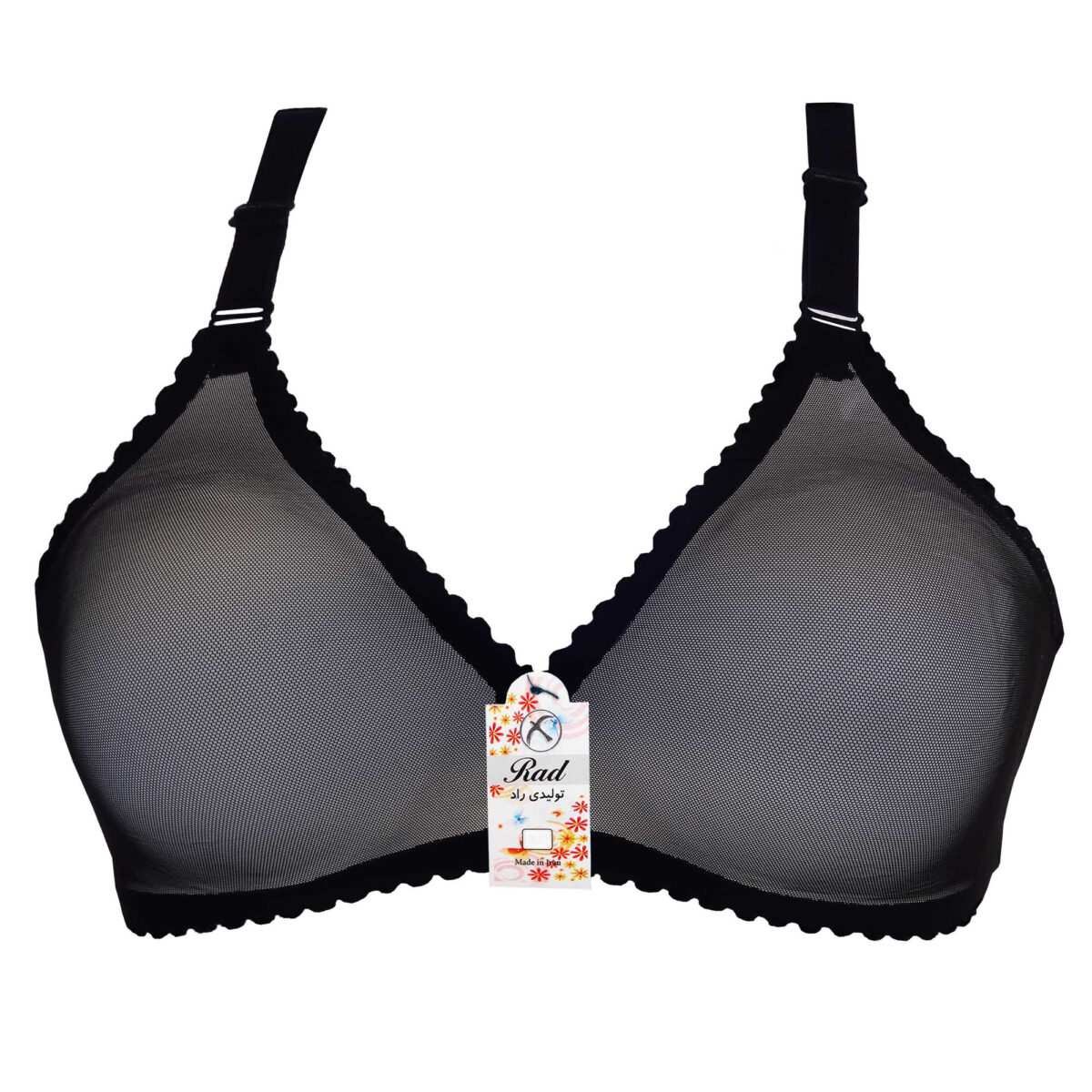 سوتین زنانه رنگ مشکی تولیدی راد مدل 441 ماییلدا