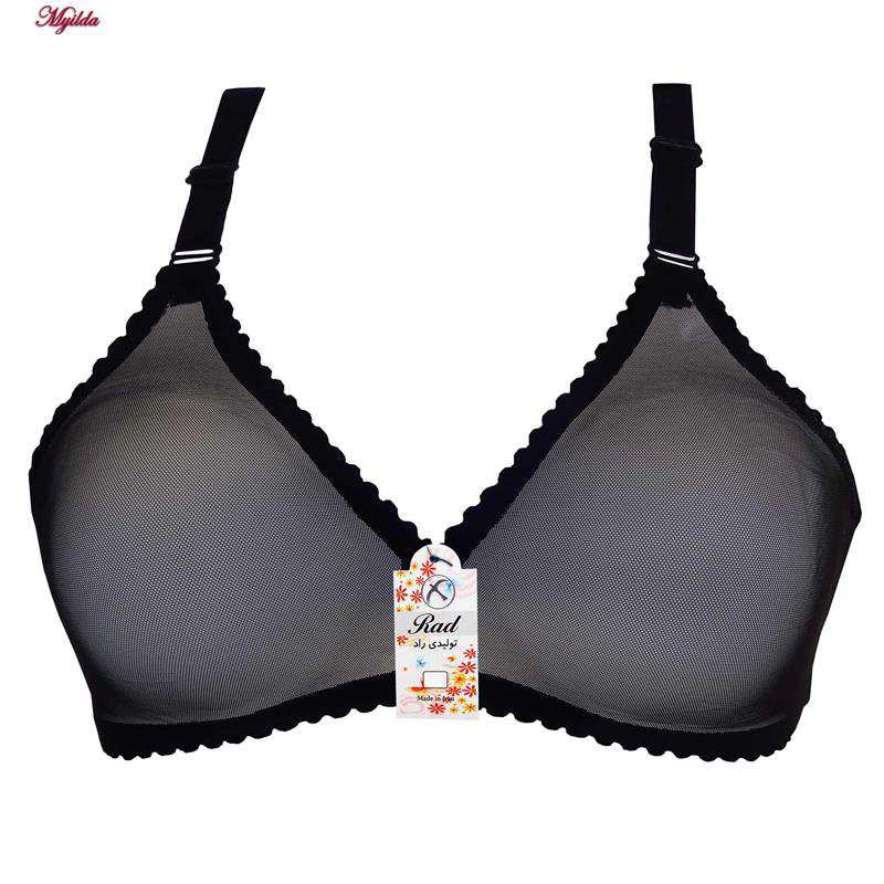 سوتین زنانه رنگ مشکی تولیدی راد مدل 441 ماییلدا