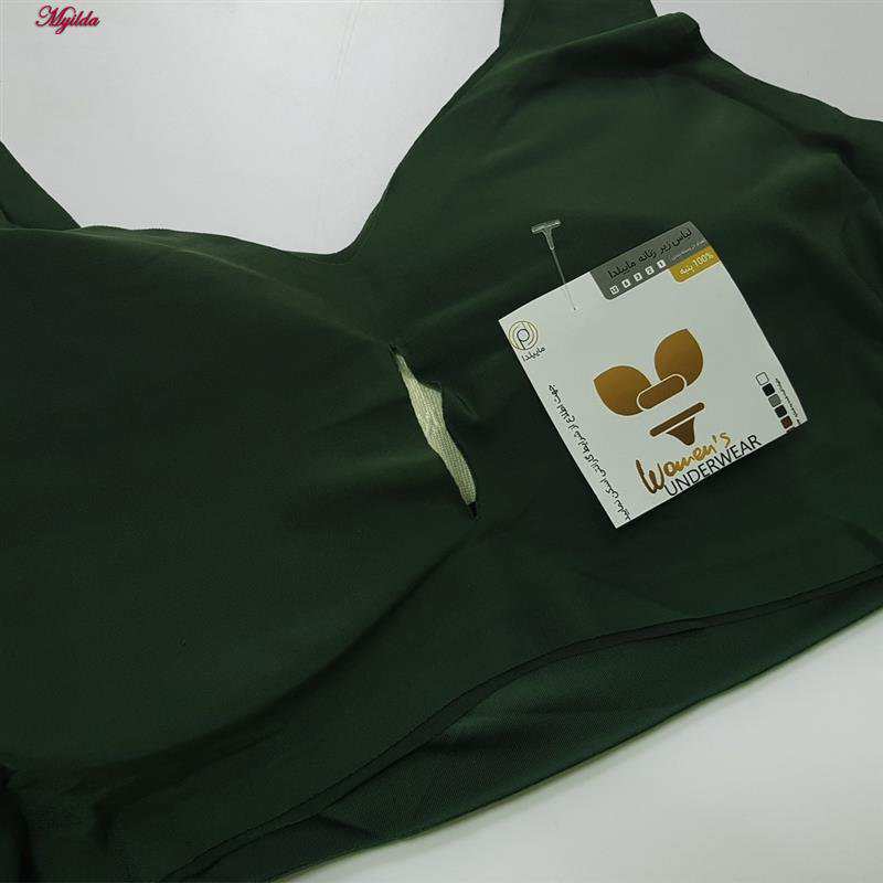 نیم تنه زنانه مدل لیزری رنگ سبز تیره ماییلدا کد 5365