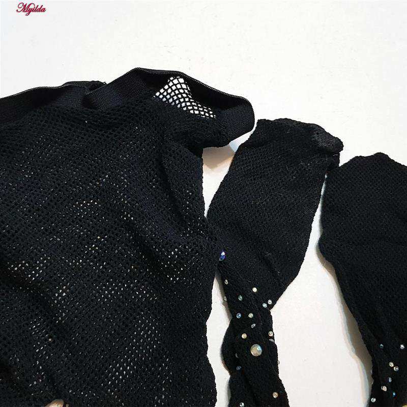 جوراب شلواری زنانه مدل نگین دار رنگ مشکی کد 5380 ماییلدا