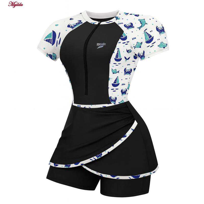 مایو 3 تکه زنانه طرح قایق و خرچنگ مدل 5371-788P ماییلدا