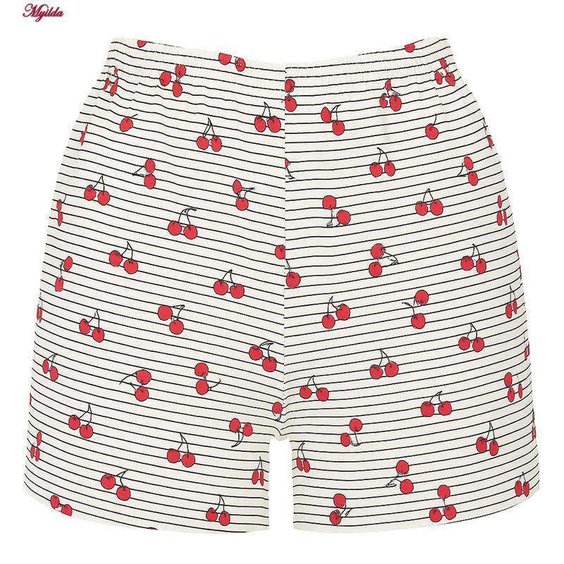 شلوارک راحتی زنانه طرح آلبالو و گارفیلد ماییلدا مدل 5387 بسته 2 عددی