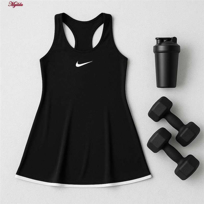 ست سه تکه لباس تنیسی ورزشی زنانه رنگ مشکی مدل 5372-772P ماییلدا