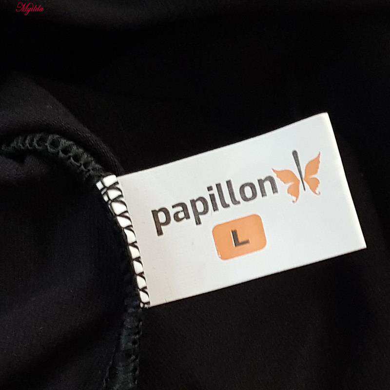 بادی آستین بلند زنانه پاپیلون مدل آستین توری رنگ مشکی مدل 5376-452 ماییلدا