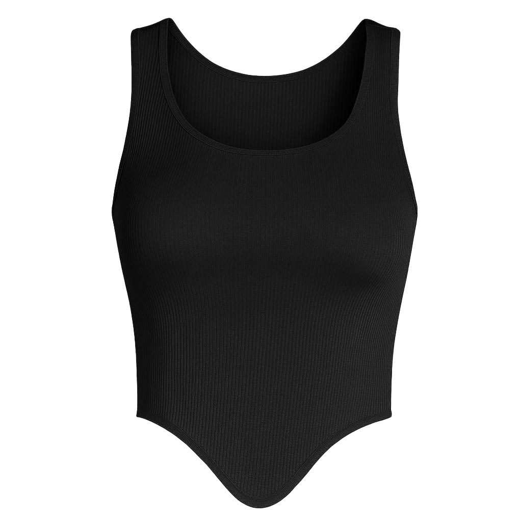 تاپ زنانه کراپ رنگ مشکی ماییلدا مدل 5370-563