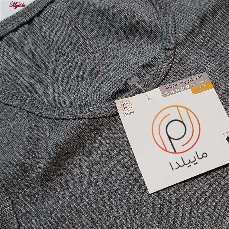 تاپ زنانه کراپ رنگ طوسی ماییلدا مدل 5370-563