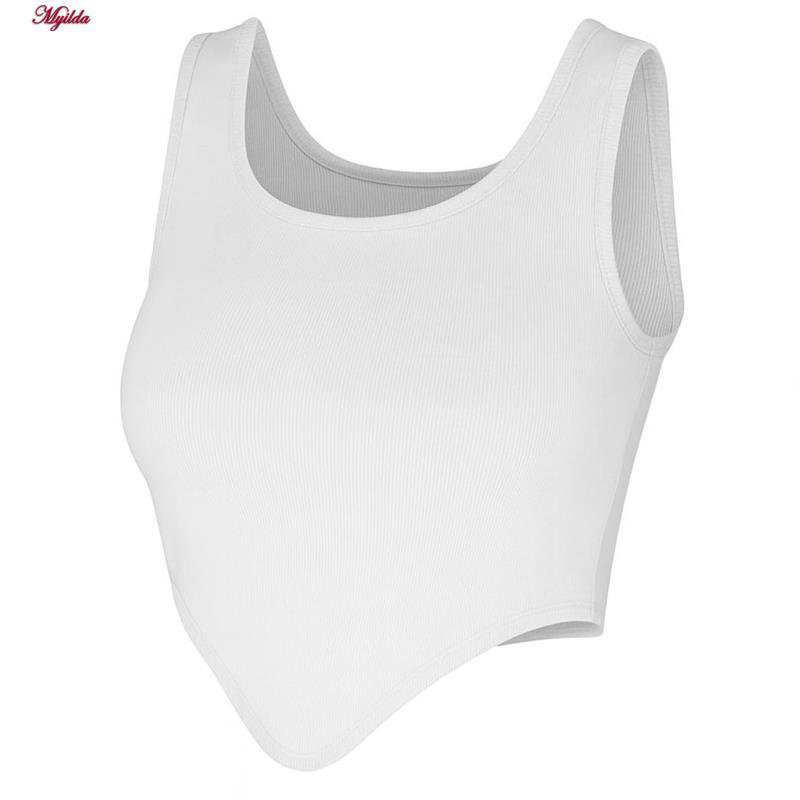 تاپ زنانه کراپ رنگ سفید ماییلدا مدل 5370-563