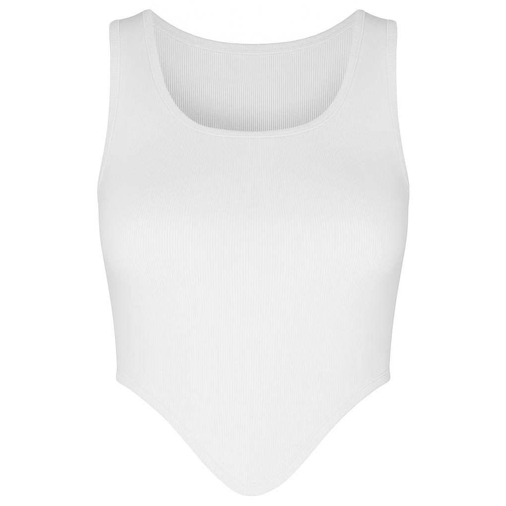 تاپ زنانه کراپ رنگ سفید ماییلدا مدل 5370-563