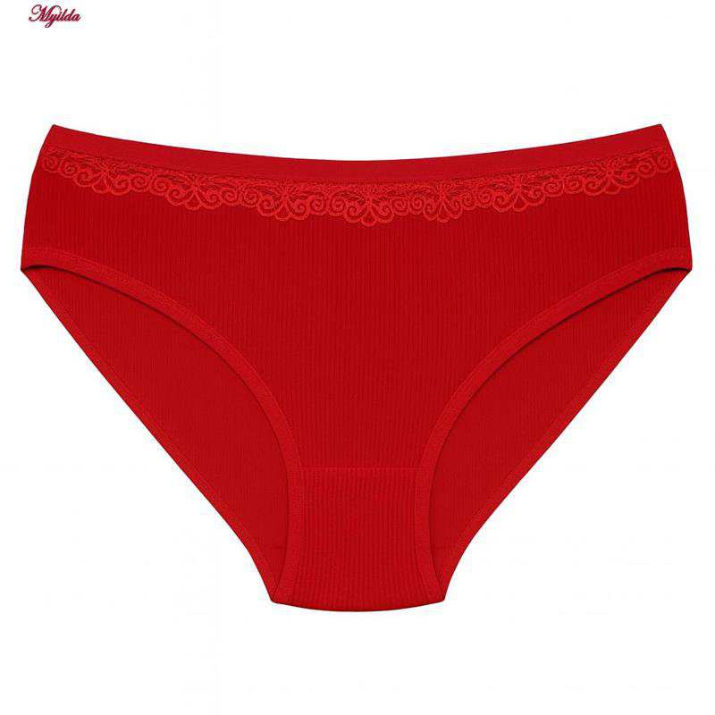 شورت زنانه نخی رنگ قرمز بتیس کد 5369 ماییلدا