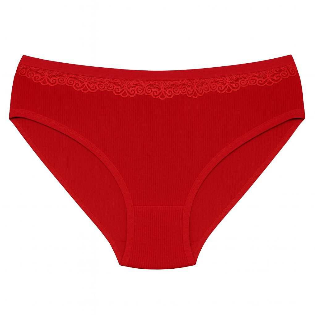 شورت زنانه نخی رنگ قرمز بتیس کد 5369 ماییلدا