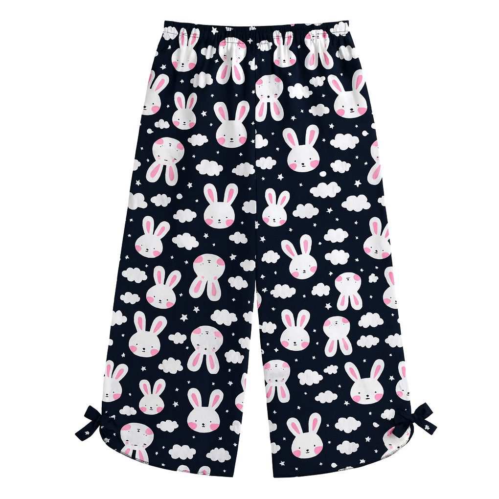 شلوارک راحتی زنانه ماییلدا مدل خرگوش و ابر کد 5358