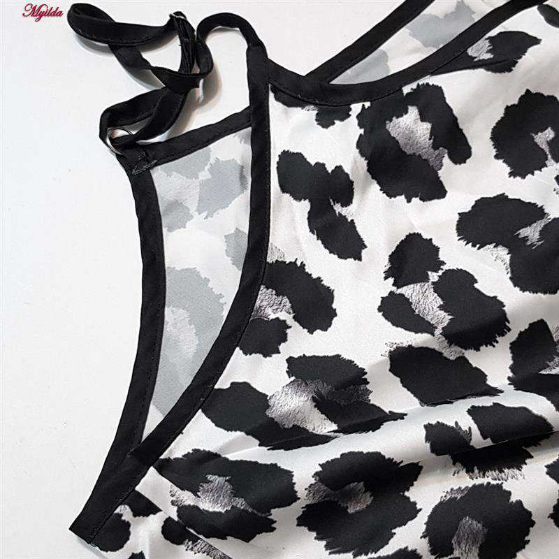 لباس خواب زنانه طرح پلنگی ماییلدا مدل 5375-320