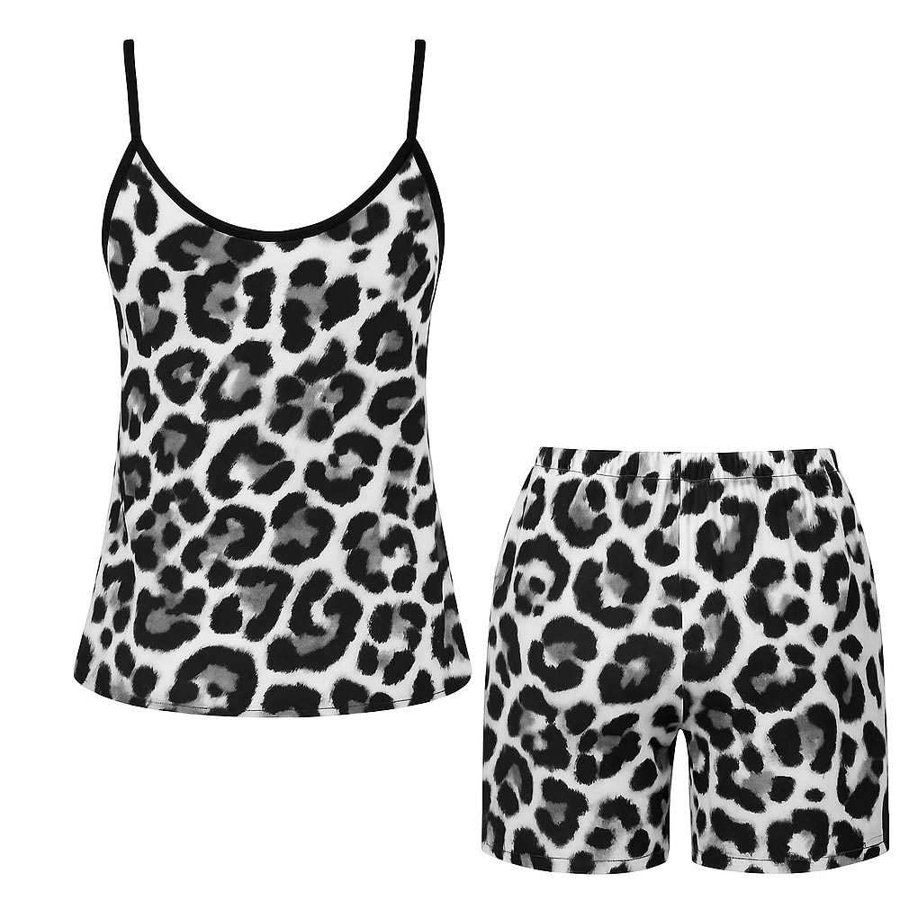 لباس خواب زنانه طرح پلنگی ماییلدا مدل 5375-320