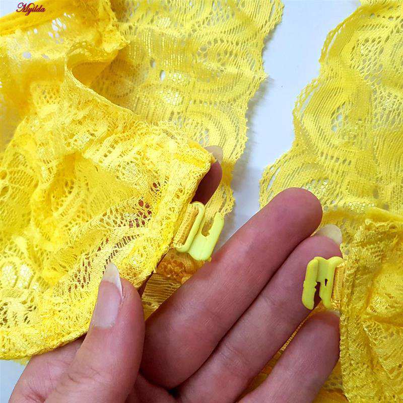 سوتین فنردار زنانه رنگ زرد مدل جلو بازشو گلستان ماییلدا کد 5363