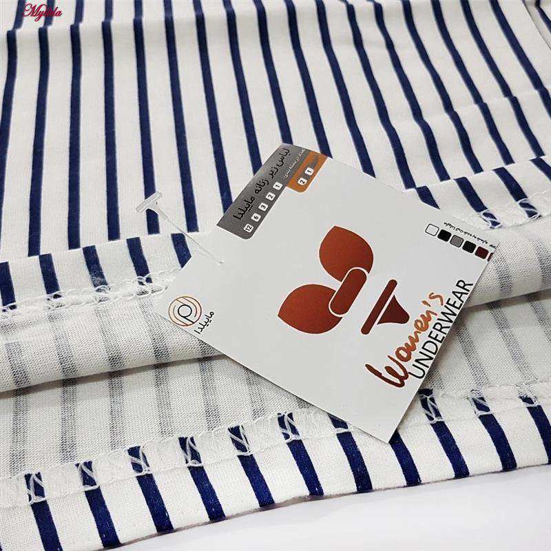 تاپ راحتی زنانه مدل راه راه ماییلدا مدل 5328-5