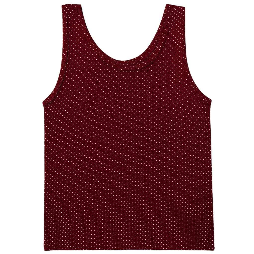 تاپ راحتی زنانه رنگ زرشکی خال خال ماییلدا مدل 5328-4