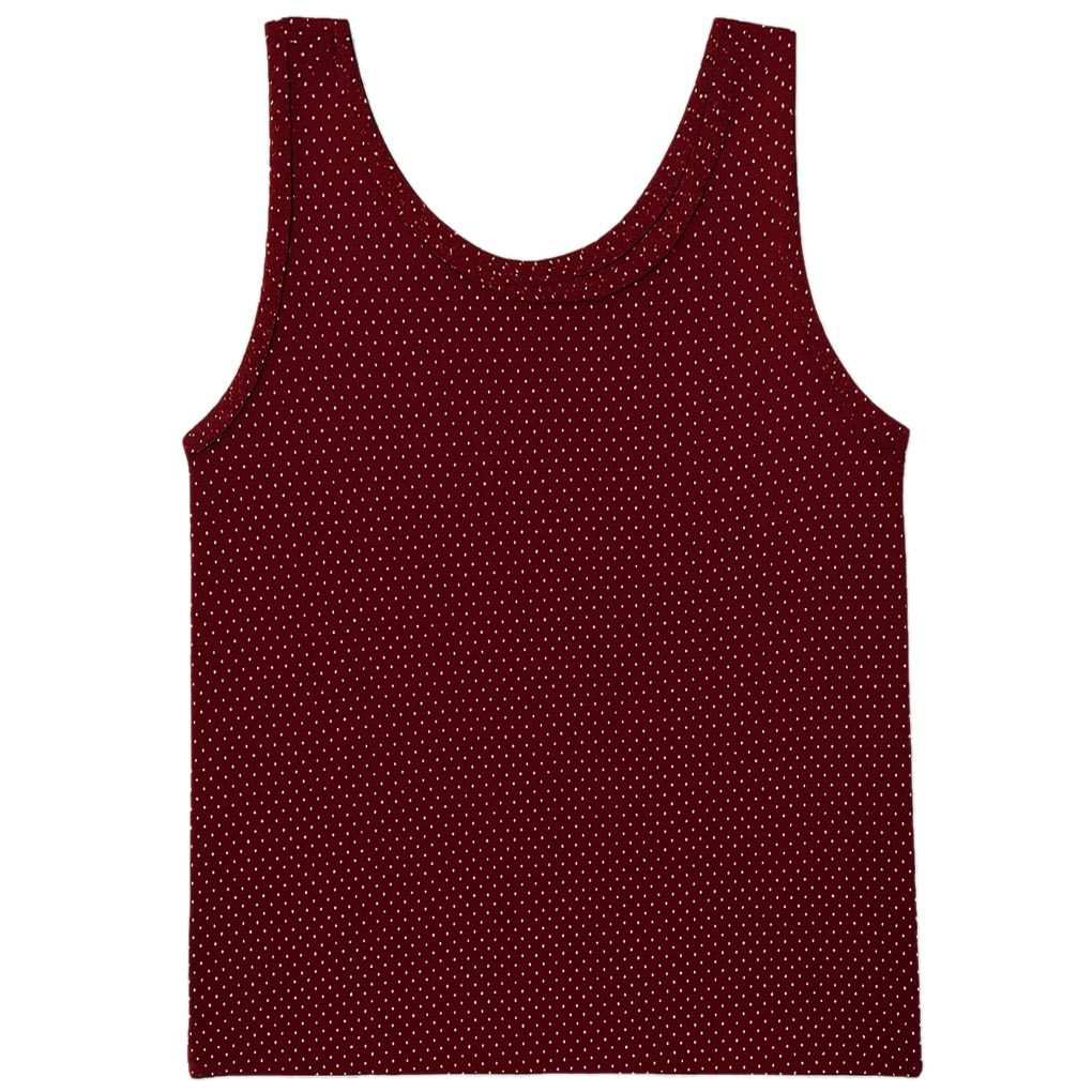 تاپ راحتی زنانه رنگ زرشکی خال خال ماییلدا مدل 5328-4