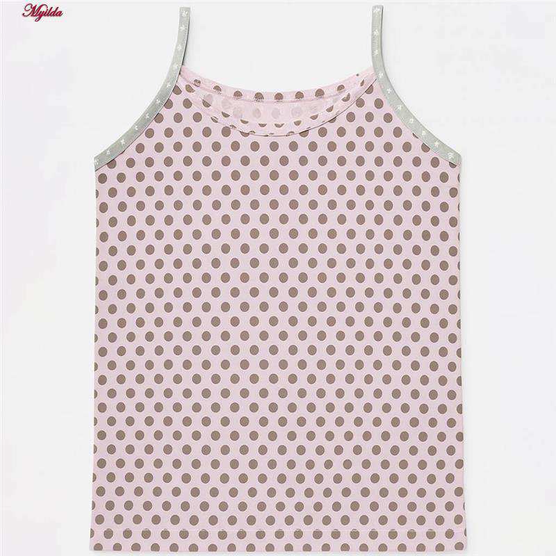 تاپ راحتی زنانه رنگ صورتی خال خال ماییلدا مدل 5328-4