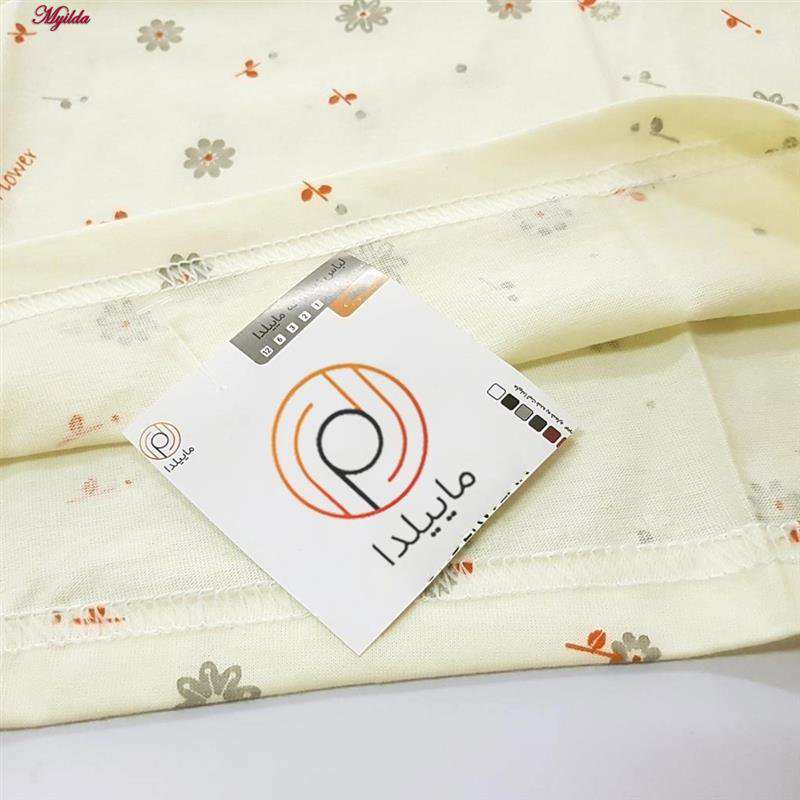 تاپ راحتی زنانه رنگ زرد گلدار ماییلدا مدل 5328-2