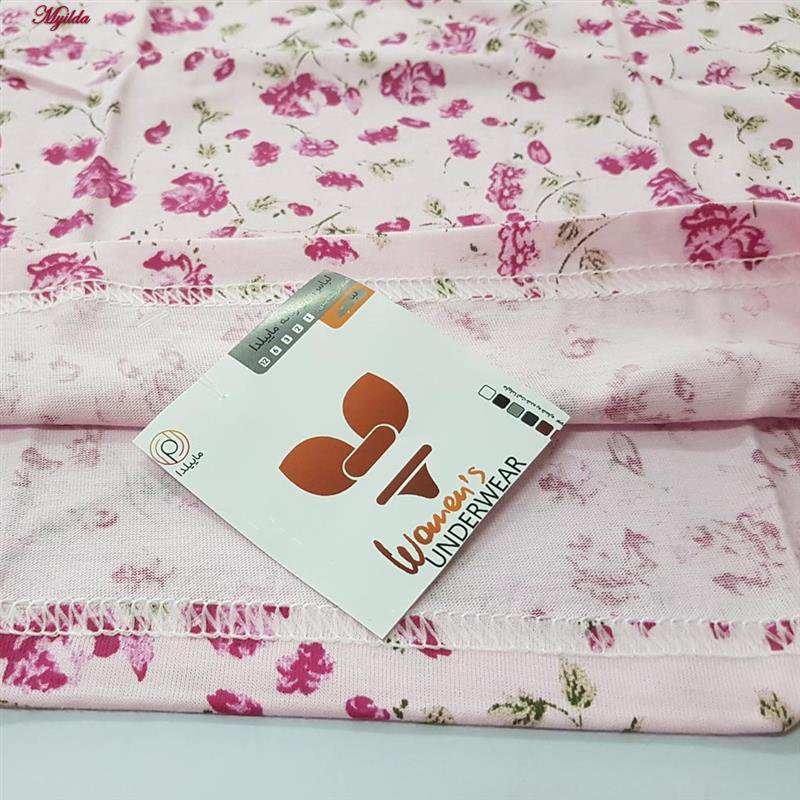 تاپ راحتی زنانه رنگ صورتی گل سرخی ماییلدا مدل 5328-2